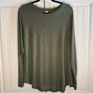Old Navy Luxe Women’s Long Sleeve Top – Olive Green – Size XL